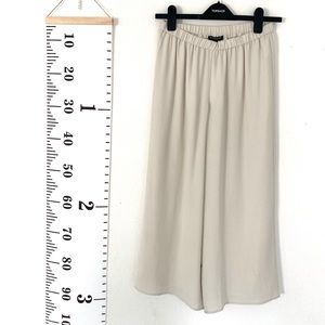 EILEEN FISHER Silk GEORGETTE Crepe wide leg pant